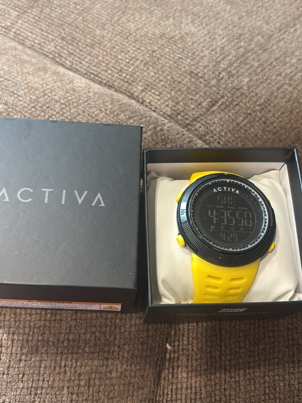 Invicta Yellow and Black Digital Sport Watch